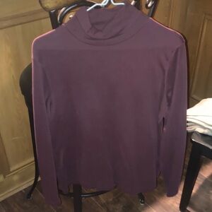 3croft & barrow White Turtleneck Top black turtleneck, top and maroon turtleneck